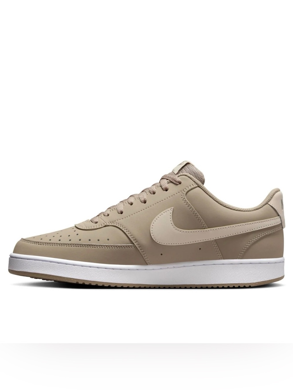 Nike Low-Top Sneakers in Taupe with White Sole